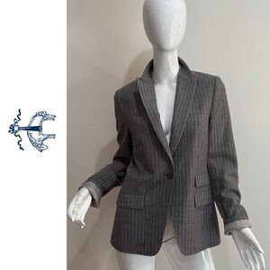 Brooks Brothers Wool Stellita Fit Pin Stripe Blazer Corpcore